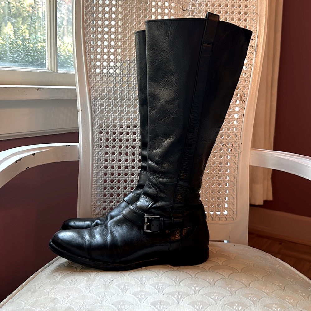 Cole Haan Nike Air Black Riding Boots  Size 6
